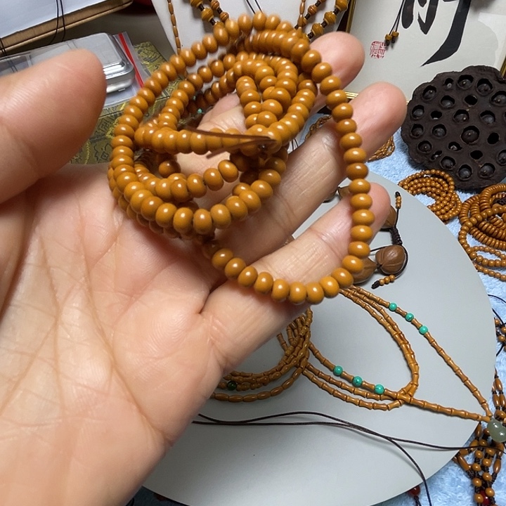 Y****手串/手链橄榄核橄榄核5毫米苹果园珠108颗