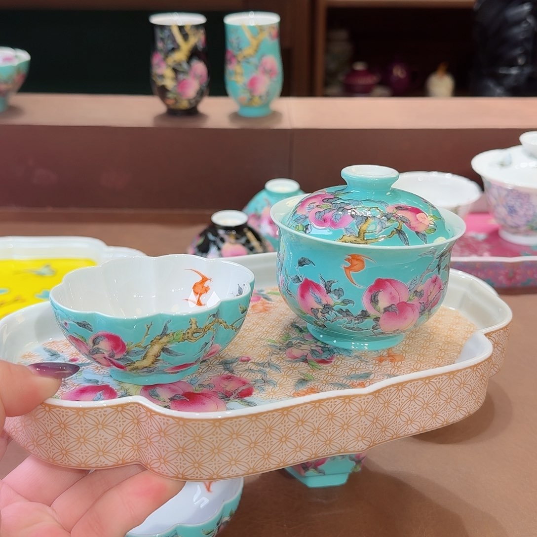 小**儿珐琅彩主人杯茶具套装