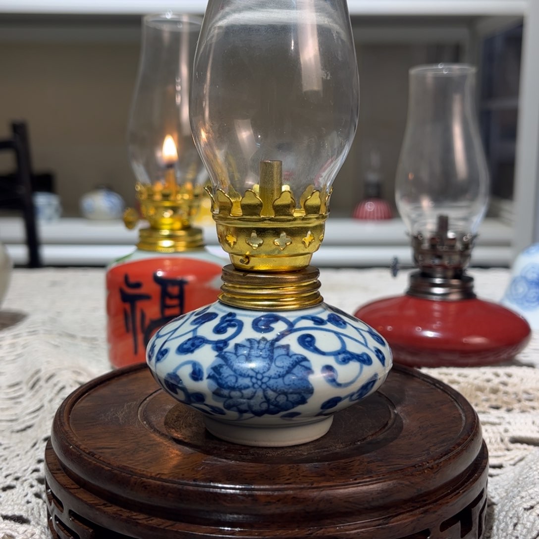 摆件景德镇陶瓷香薰灯