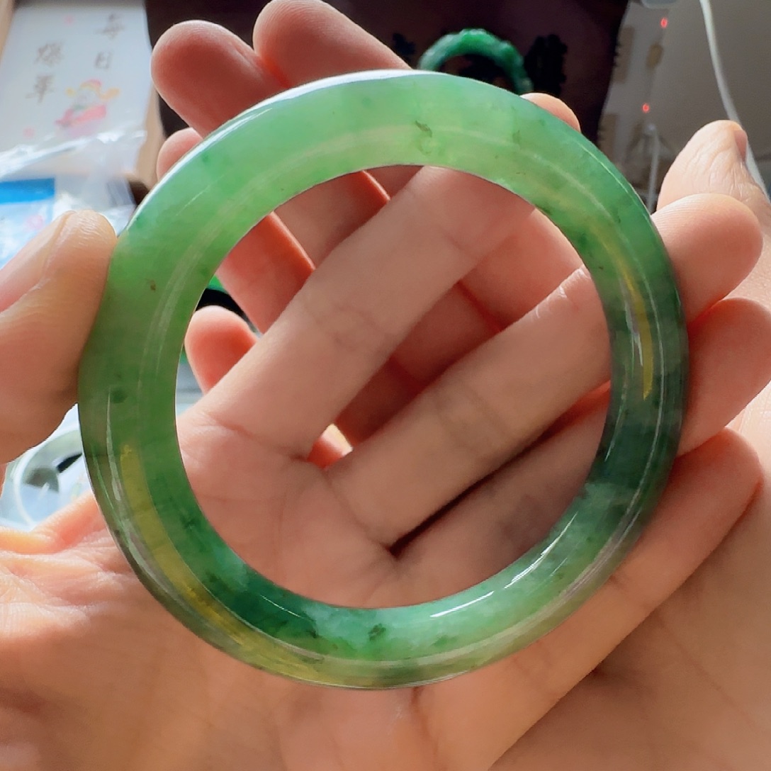 远***姣翡翠未镶嵌手镯翡翠1380