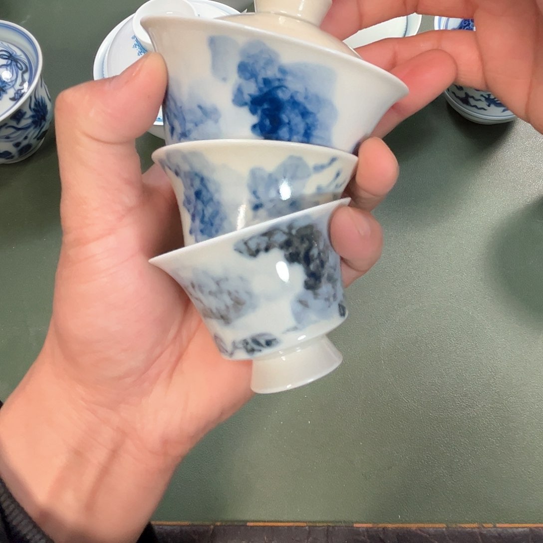 杯青花瓷器青花瓷器