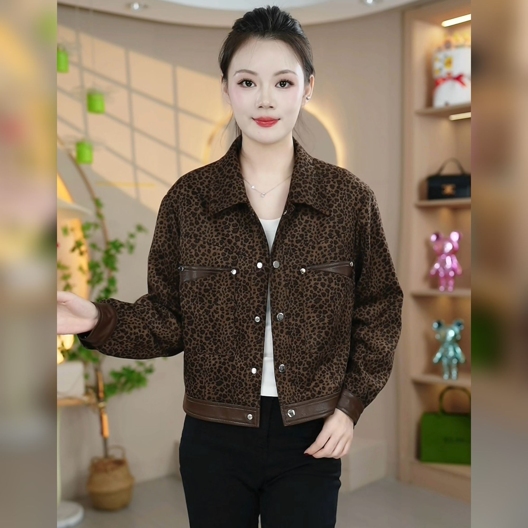 2025秋季新款洋气女士显瘦百搭时尚休闲韩版减龄短款宽松外套