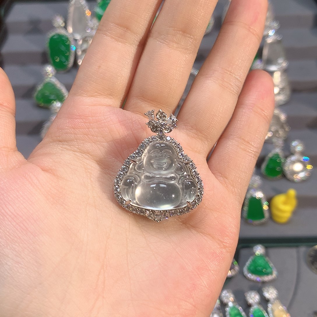 石英质玉颈饰银S925镶嵌