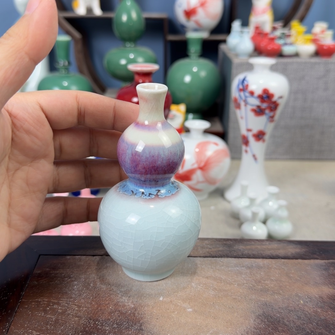 陶瓷手工小花器摆件