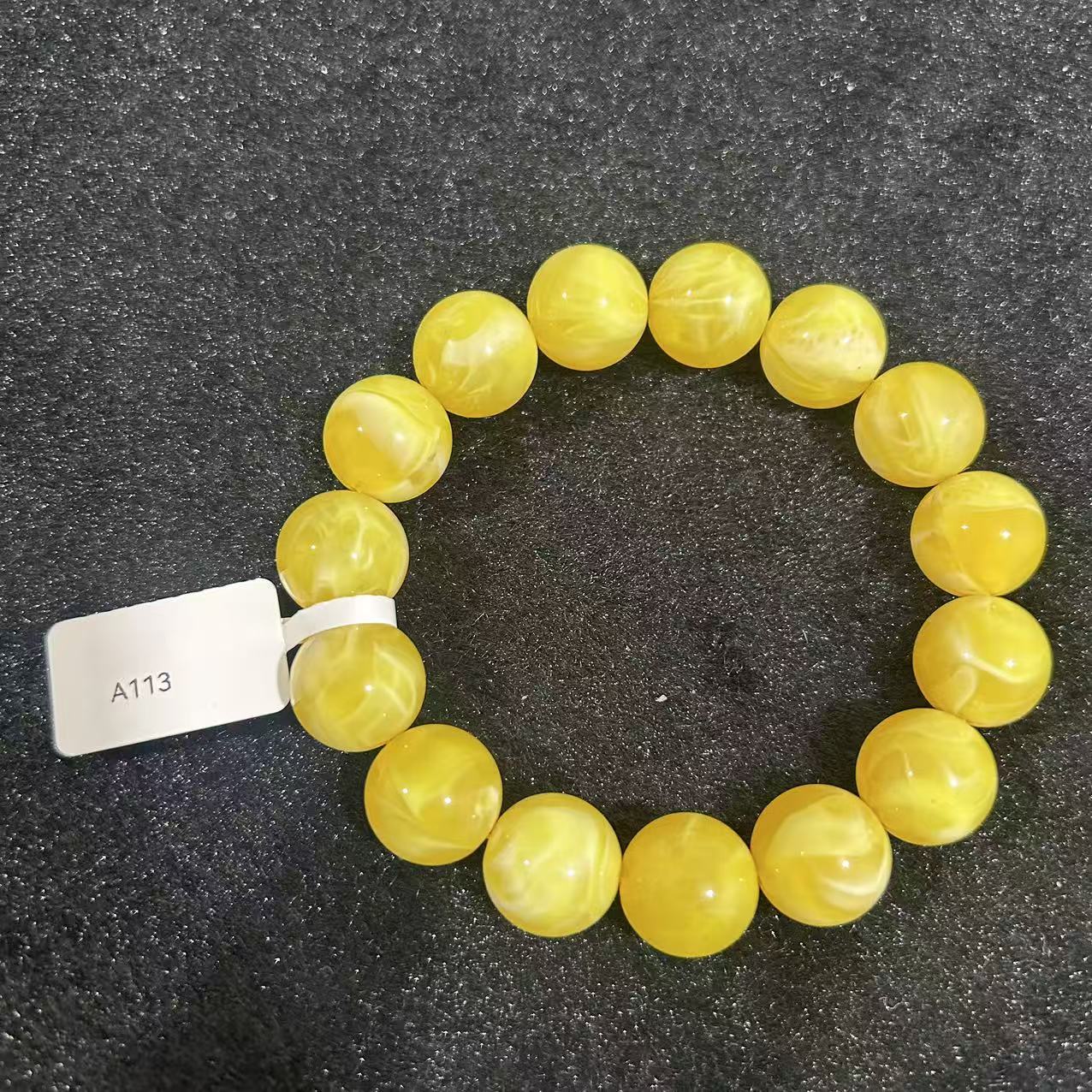 合金石英石手链 A113 非金属珐琅吊坠 千瑜高端手串新款通用