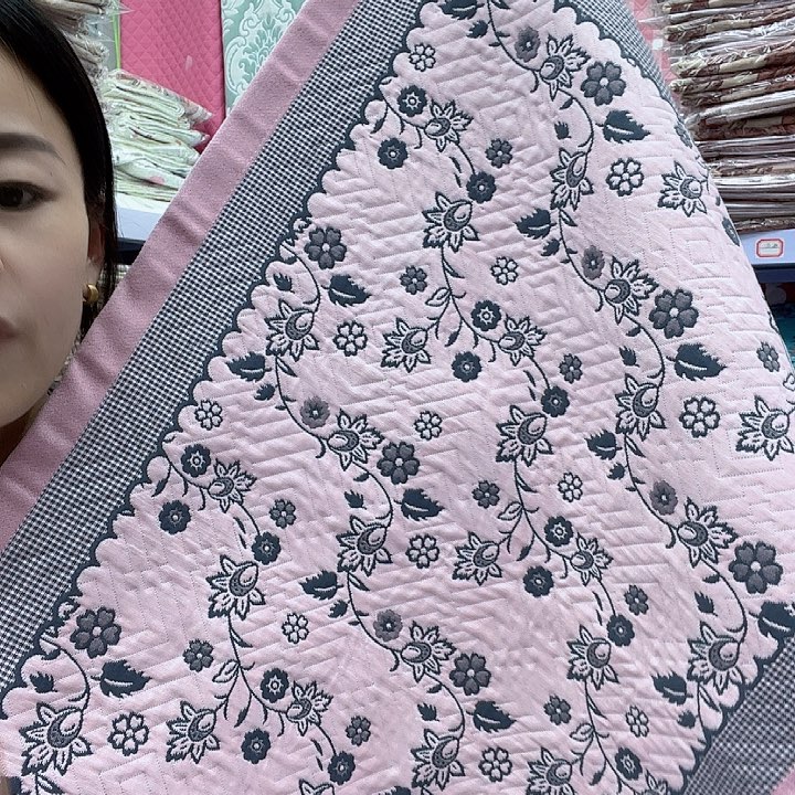 棉粉色小乱花纯棉