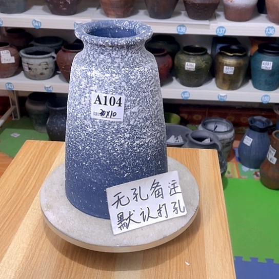 红陶手工制作工艺花盆