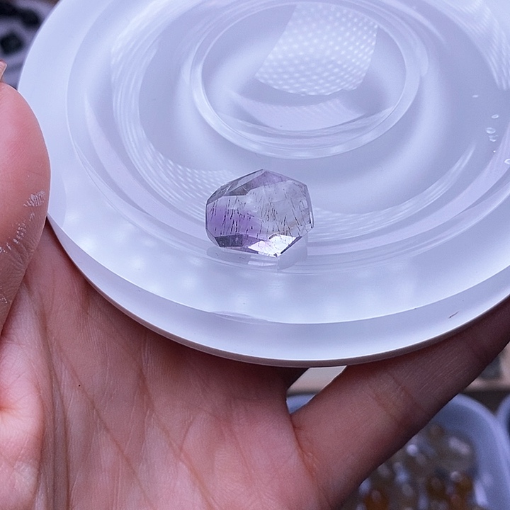 水晶天然水晶定制打孔不退不换未镶嵌