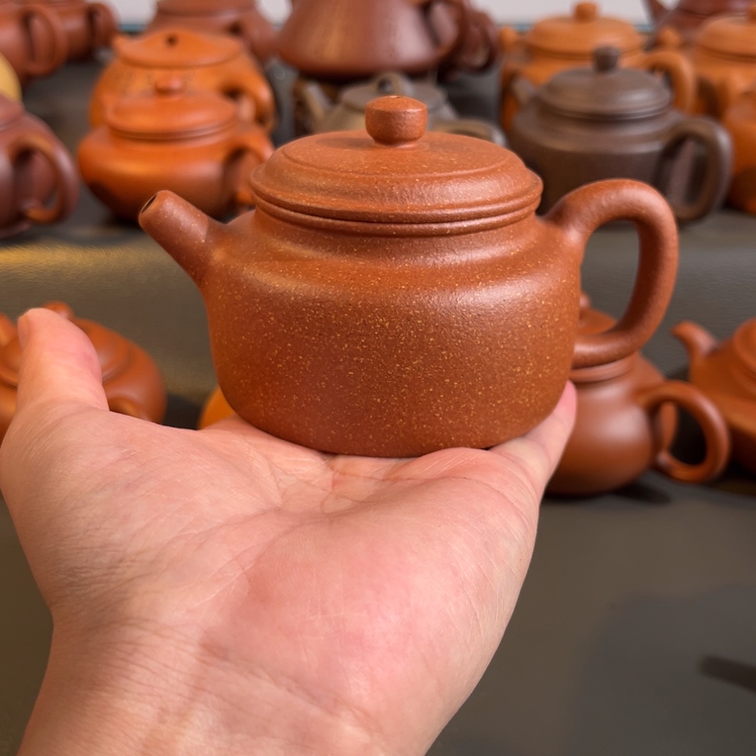 茶壶紫砂半手工制作红降坡德中