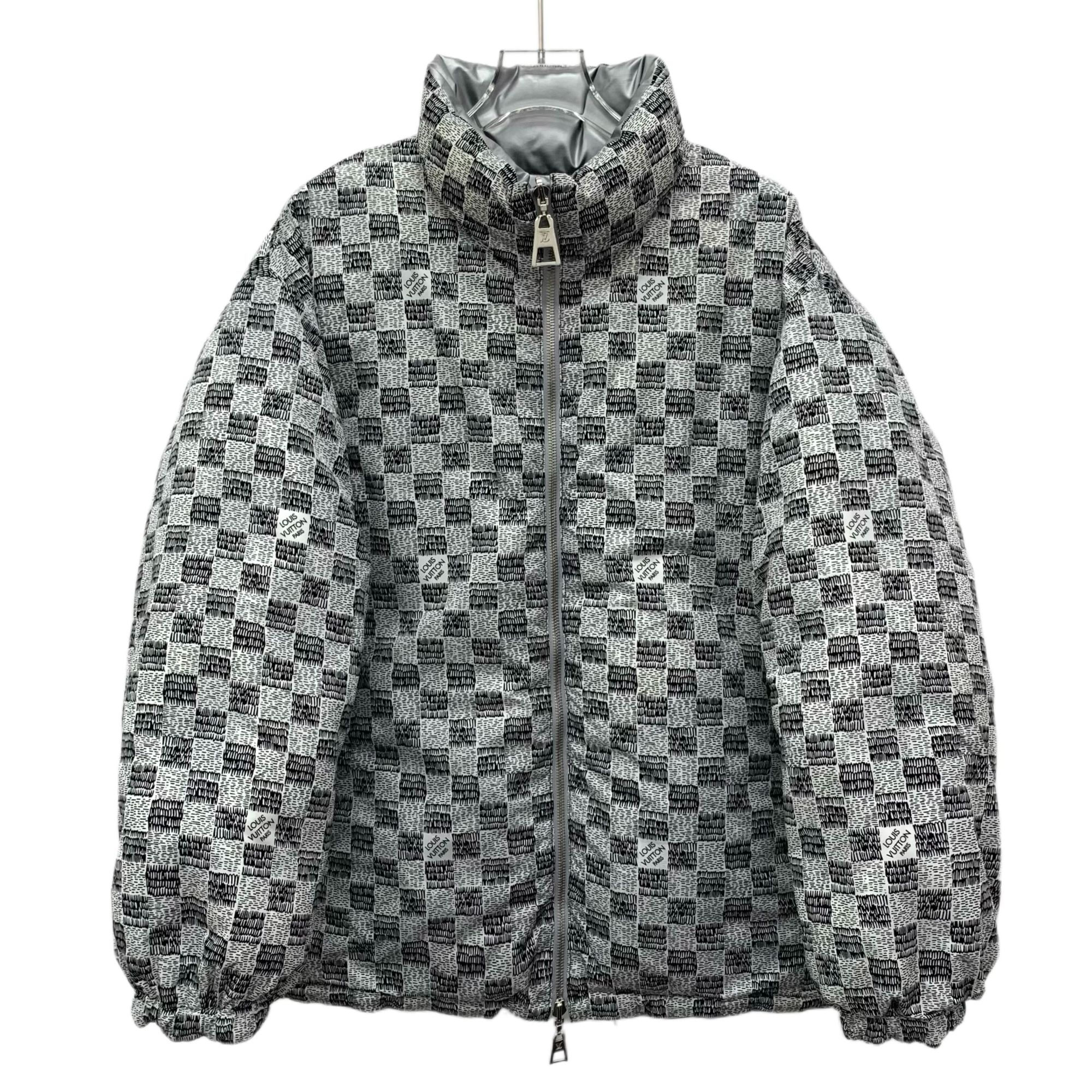99新 LouisVuitton/路易威登 IW0449 灰色双面穿羽绒服 34 XXS码