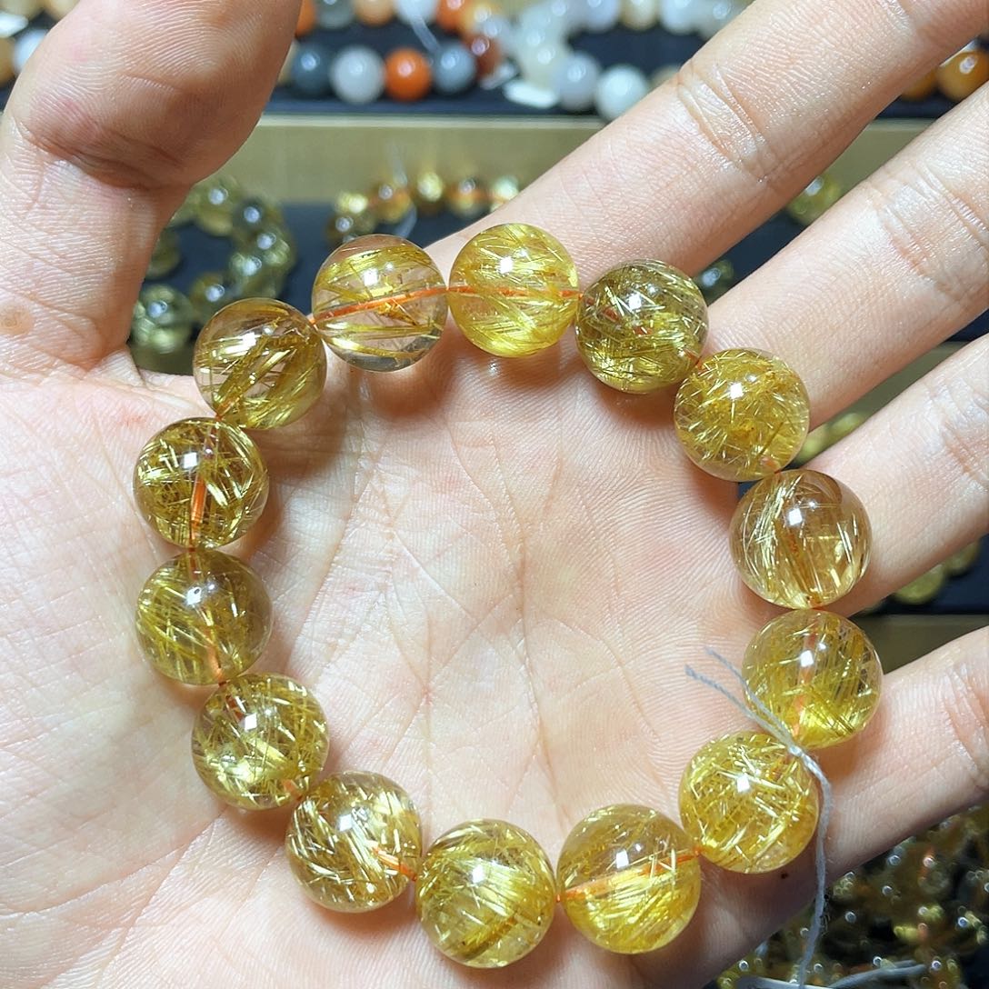 水晶手链未镶嵌钛晶15