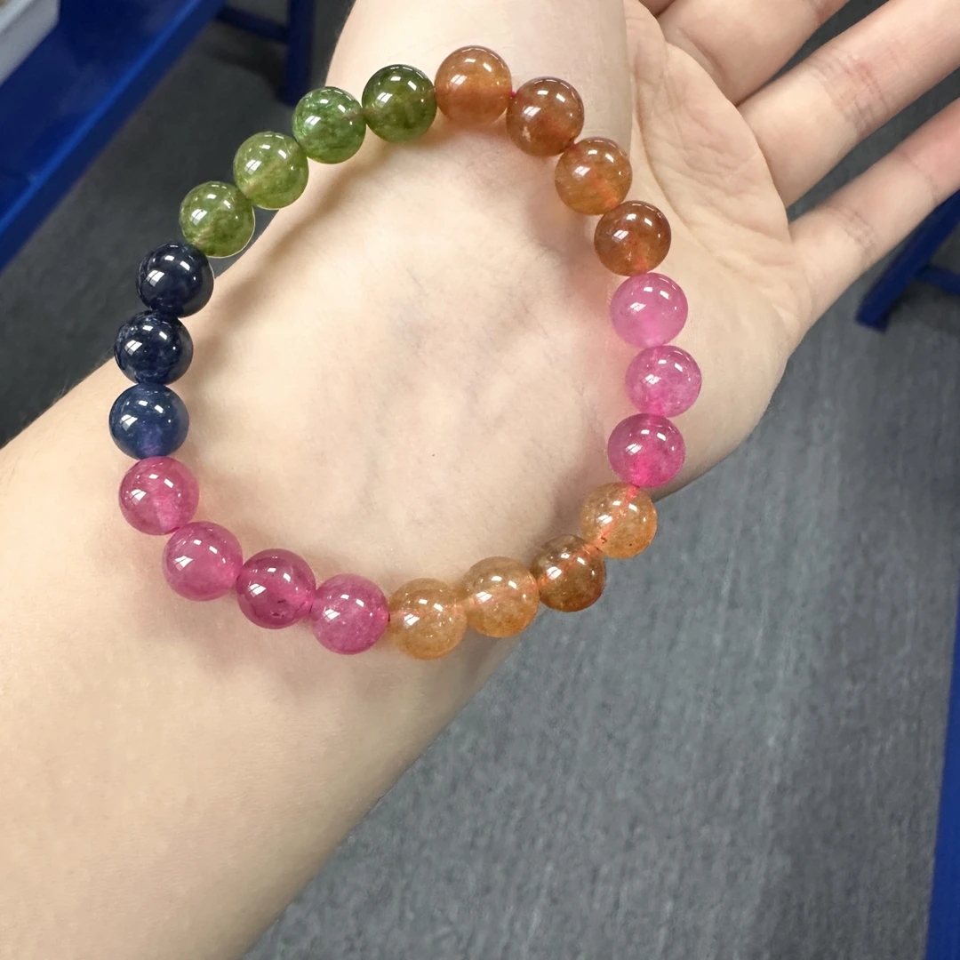 小帅家的---经典款人间彩虹卡8毫米手串景泰