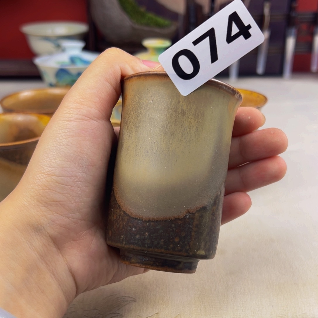 杯子纯手工柴烧主人杯