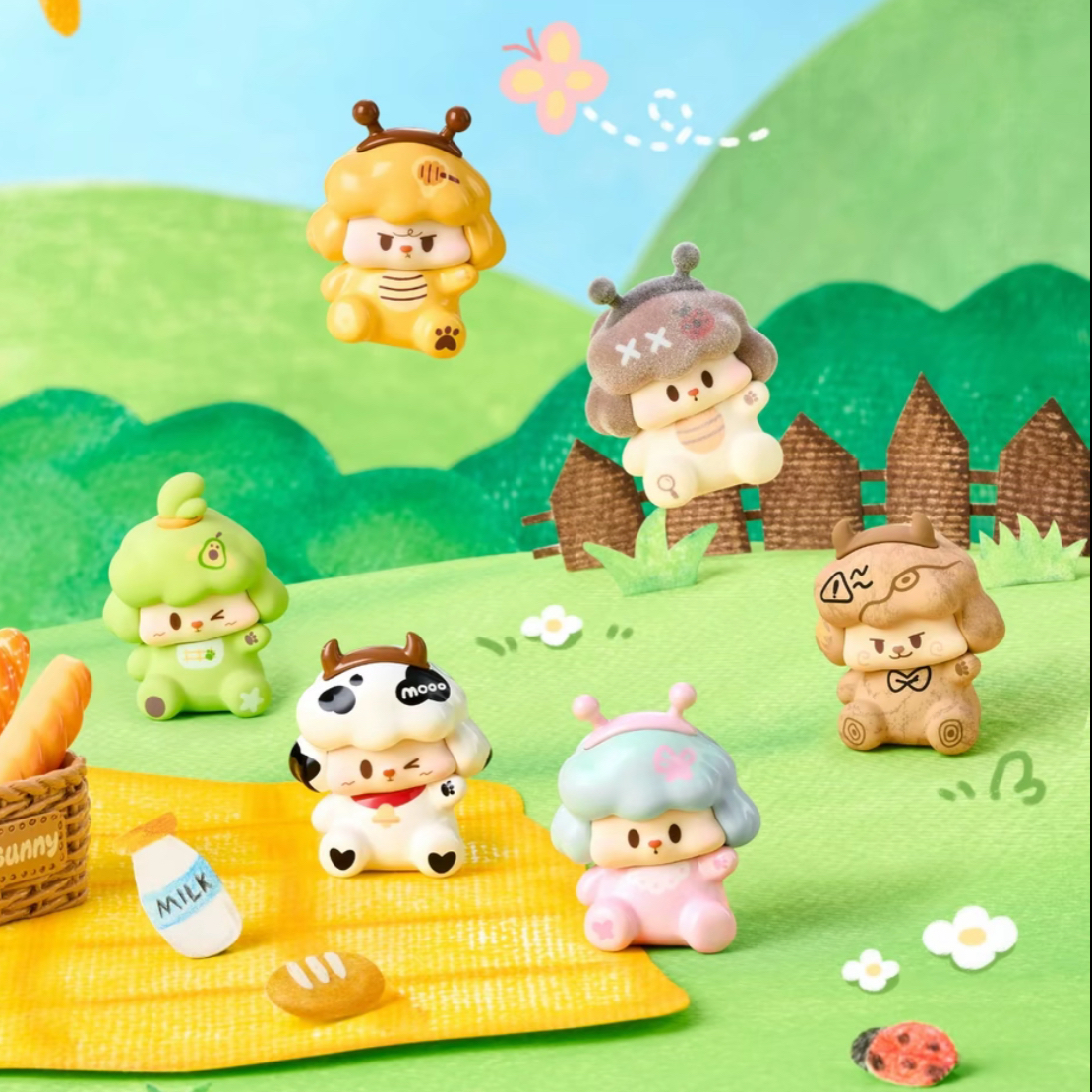 【逸黑拆盒】心动小狗百变Buddy萌粒系列盲盒盲袋可爱桌面摆件