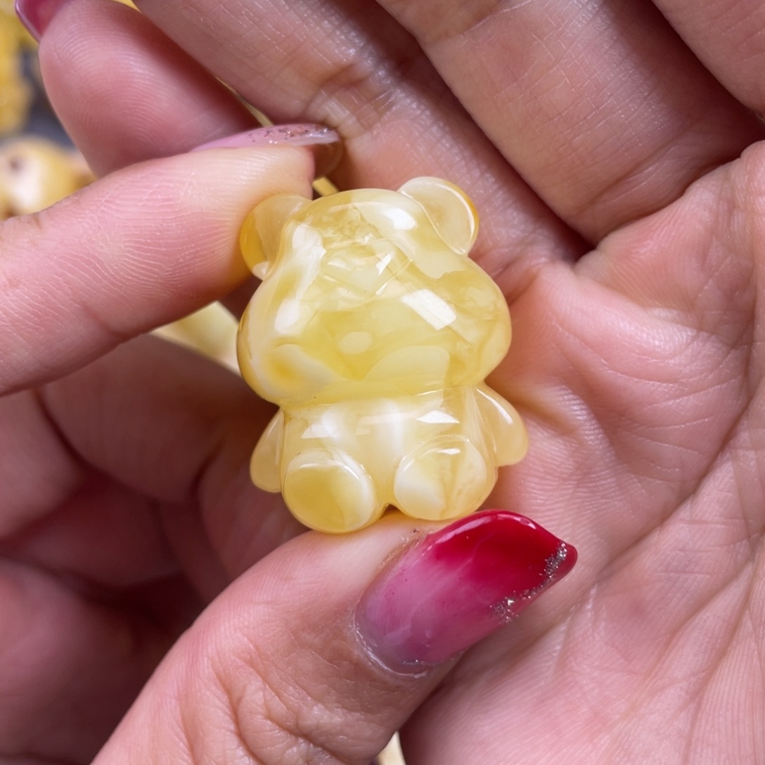 琥珀裸石未镶嵌蜜蜡