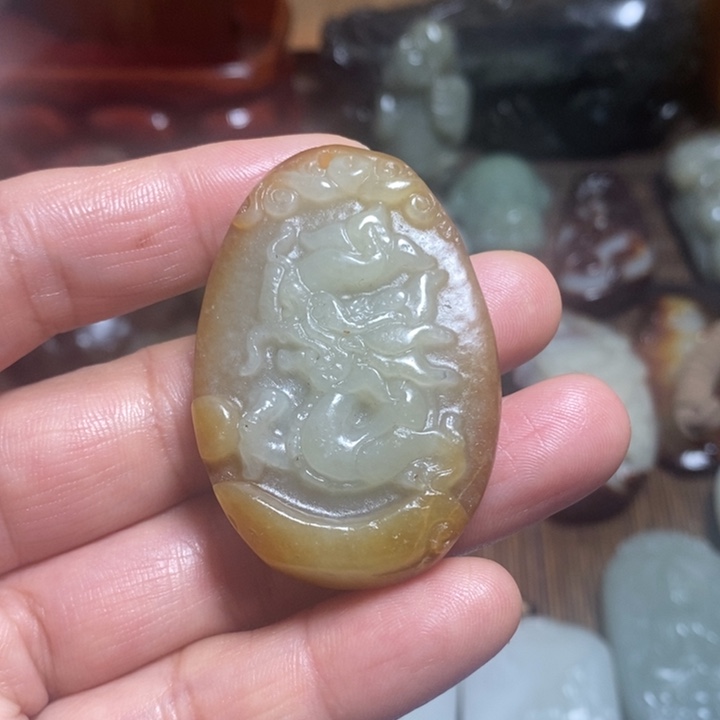 和田玉未镶嵌挂件