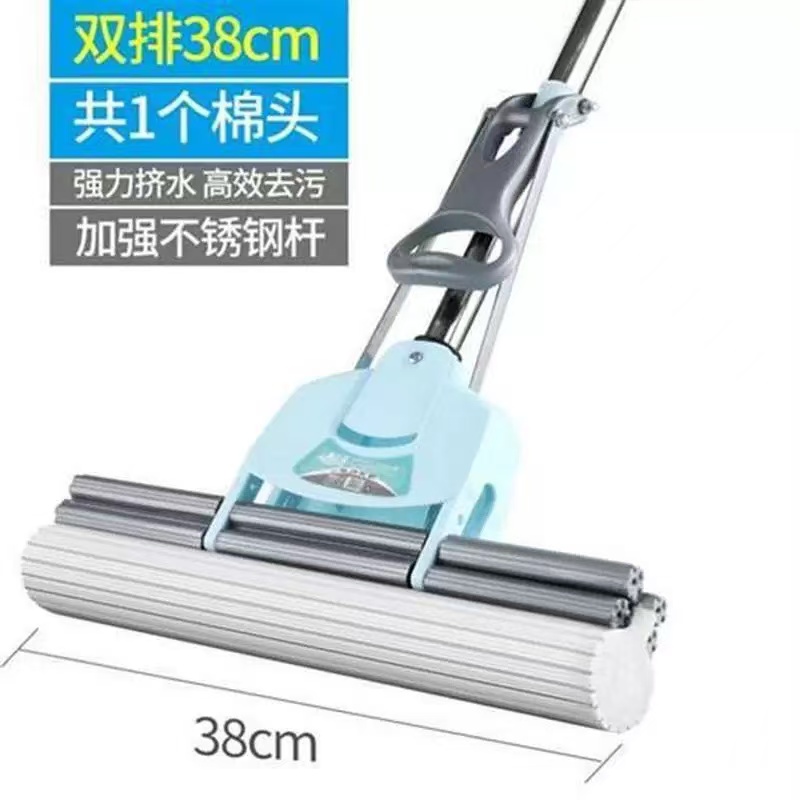 25新款海绵拖把头挤水免手洗拖地胶棉家用吸水一拖地拖布净家用