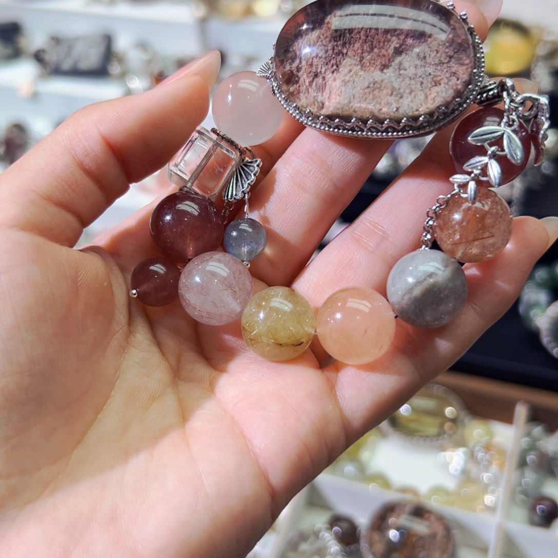 合金手链水晶皮***好手串