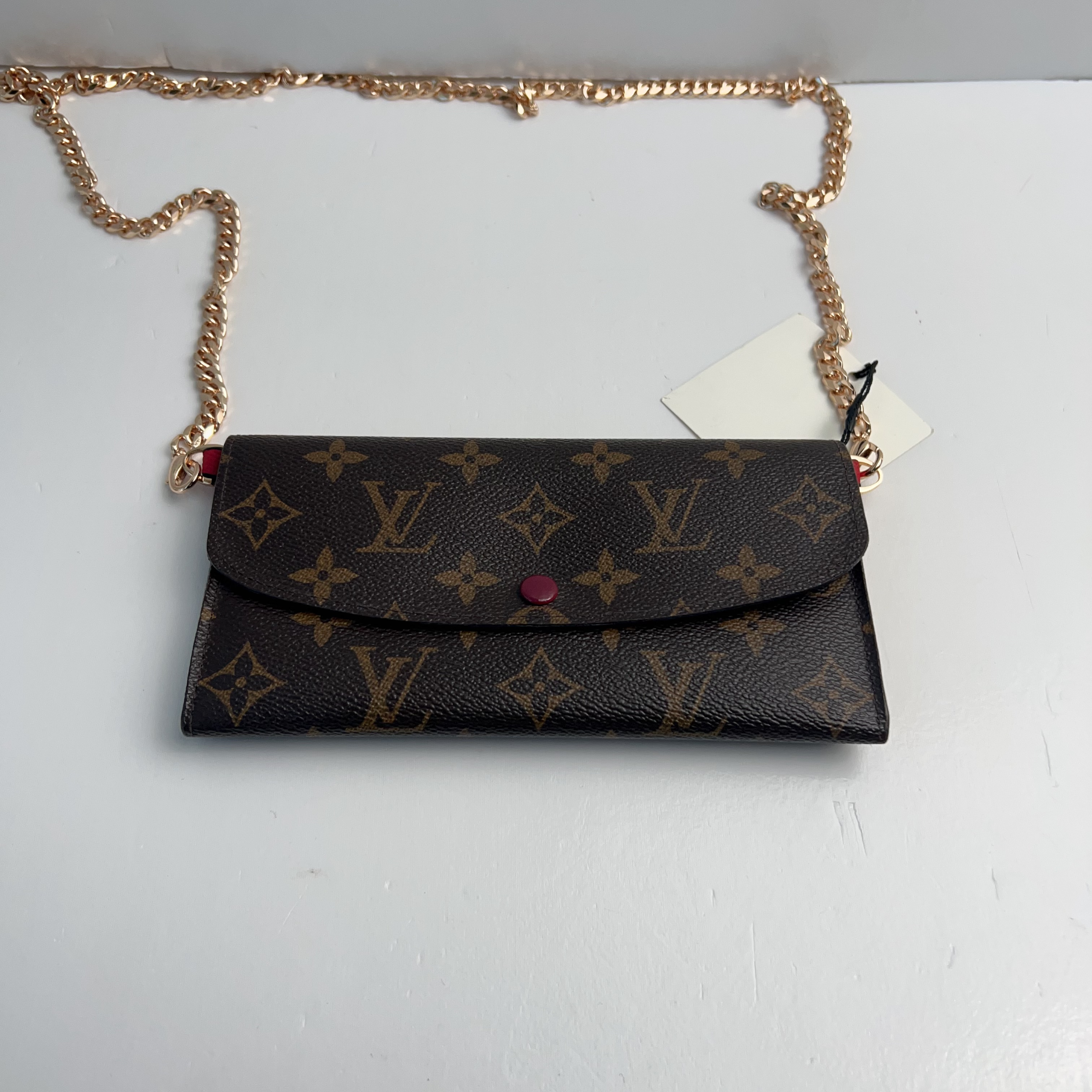 95新 LouisVuitton/路易威登 路易威登老花红豆子钱包