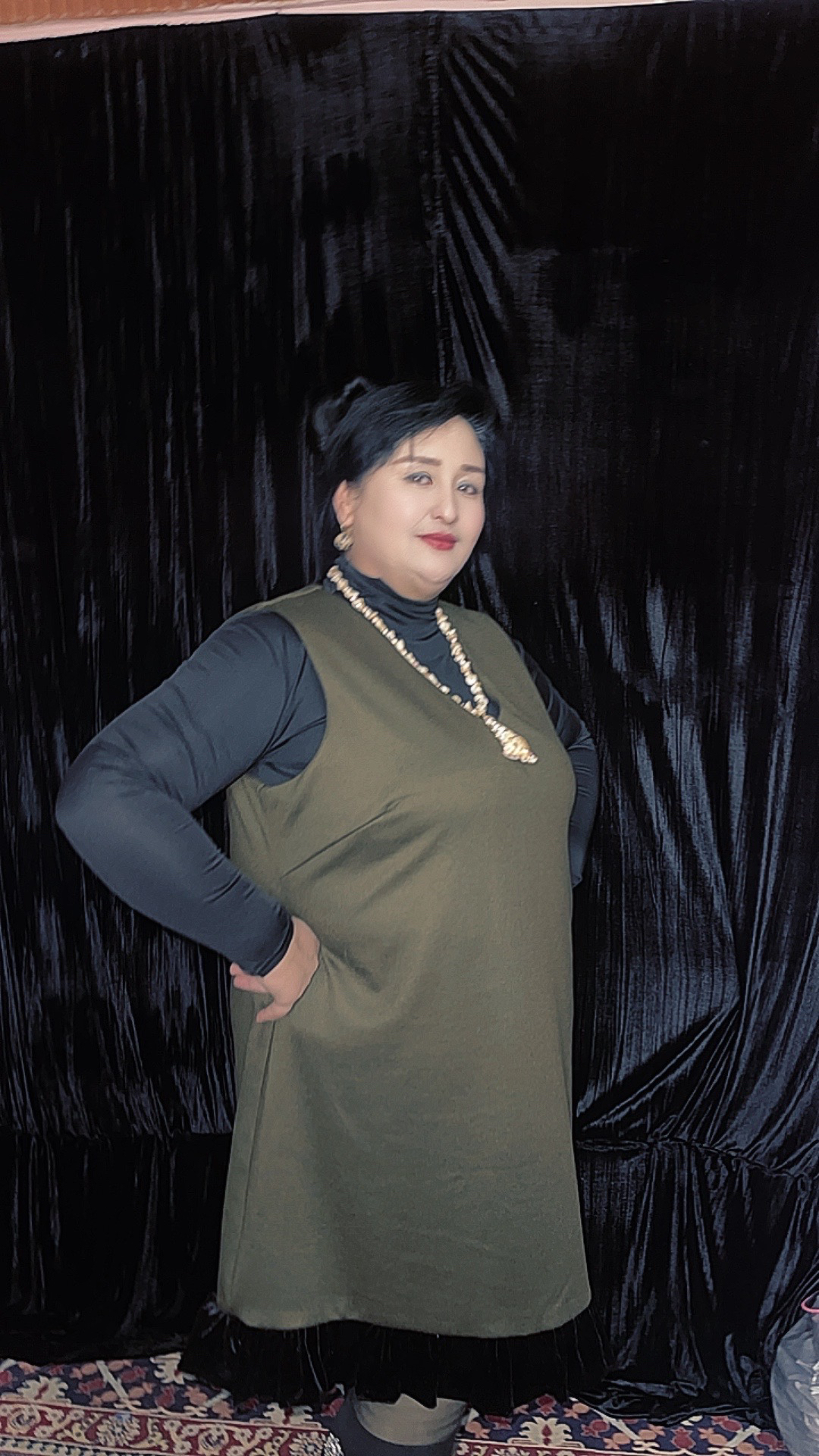 大码法式时尚背心裙SARAPAN