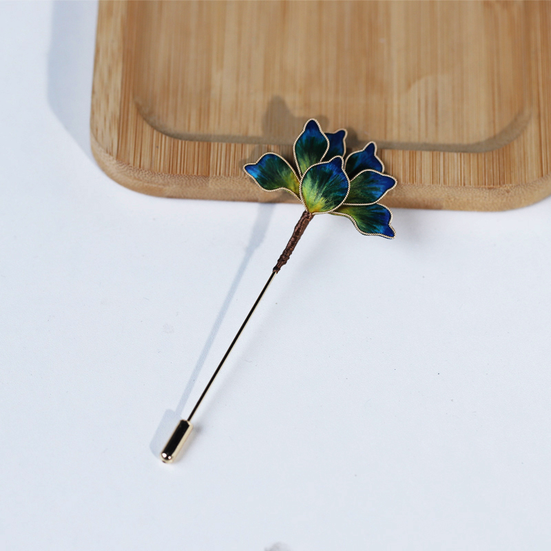 孤品原创非遗绒花发夹新中式古风汉服配饰发饰蝴蝶发饰旗袍