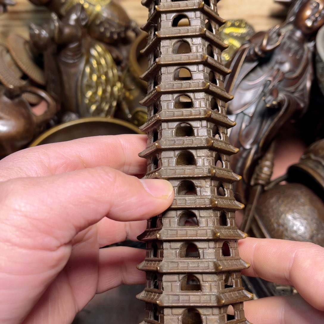 铜摆件手把件便宜漏