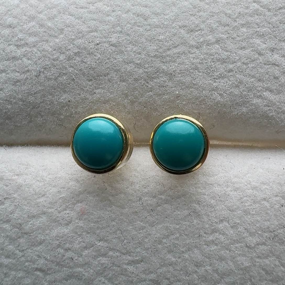 绿松石珠宝奇石18K金镶嵌