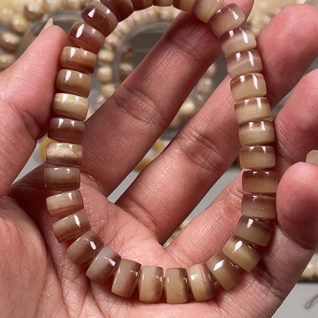 驼骨手串/手链郎驼骨血奶盖9×6单圈