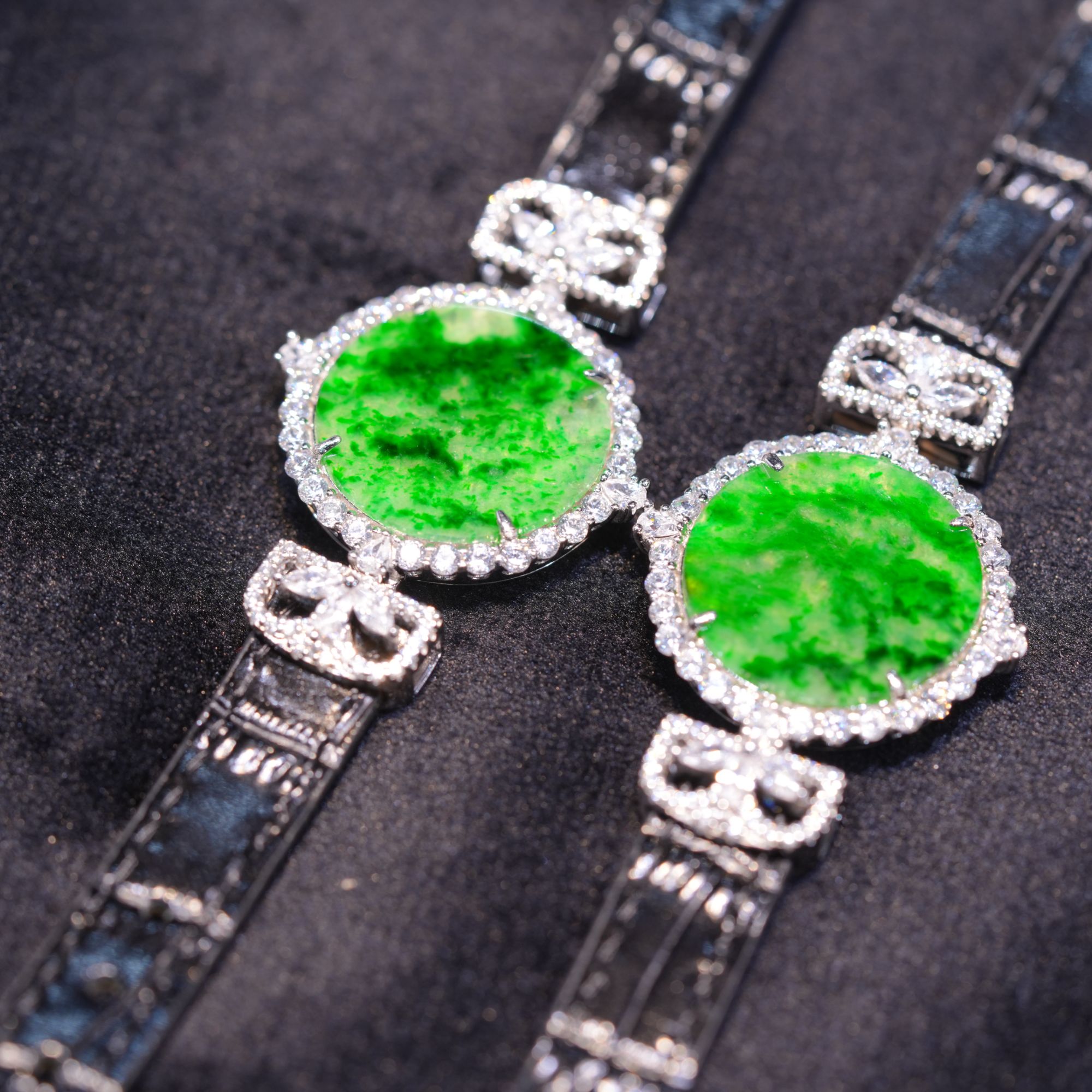 【初见珠宝】S925银翡翠手表2-1CH171X418【多样性发一件】