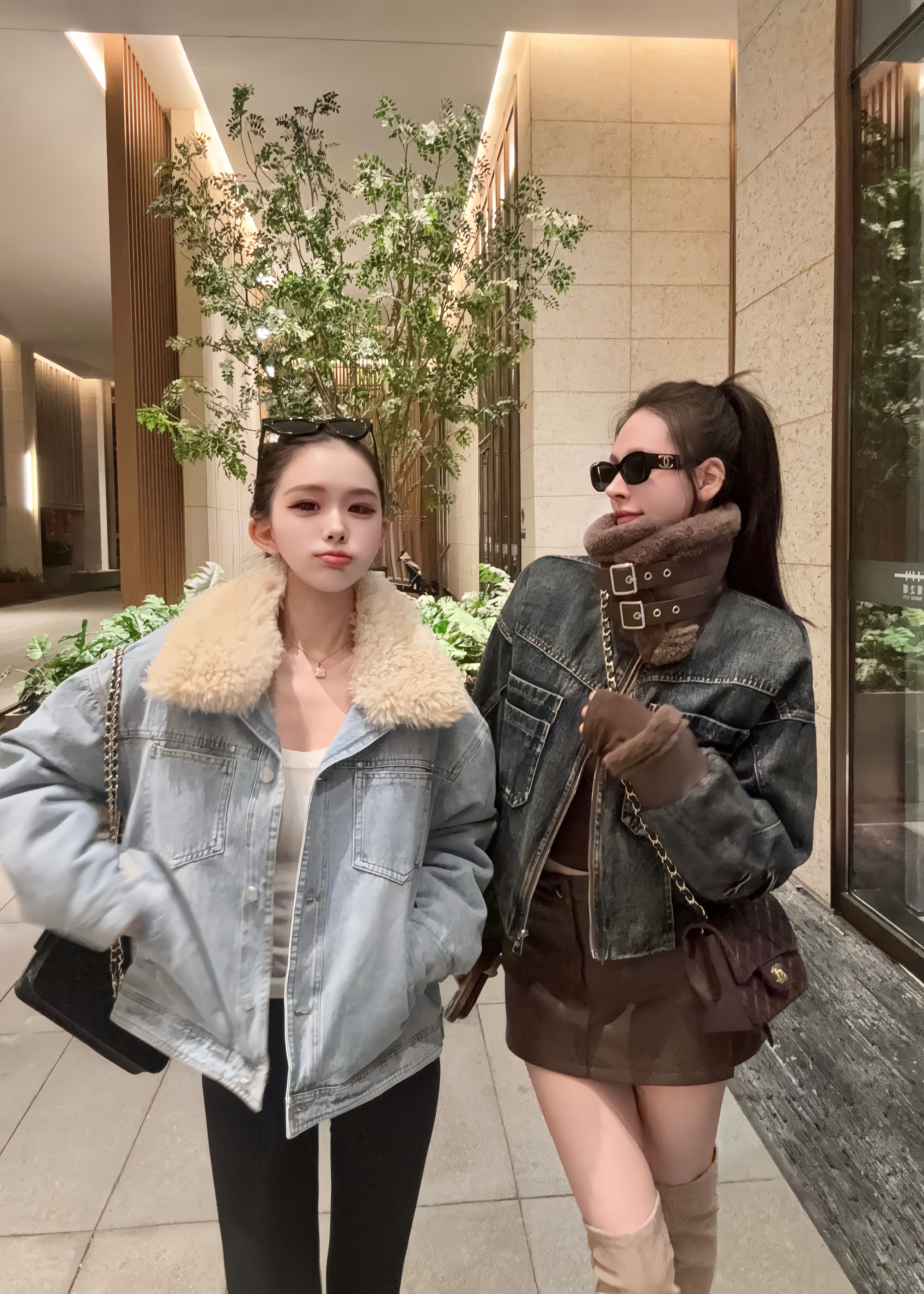 【小心姬】韩版羽绒保暖牛仔时尚加厚秋冬百搭外套