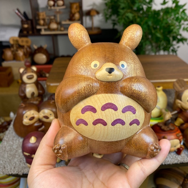 多巴胺抱抱龙猫治愈摆件