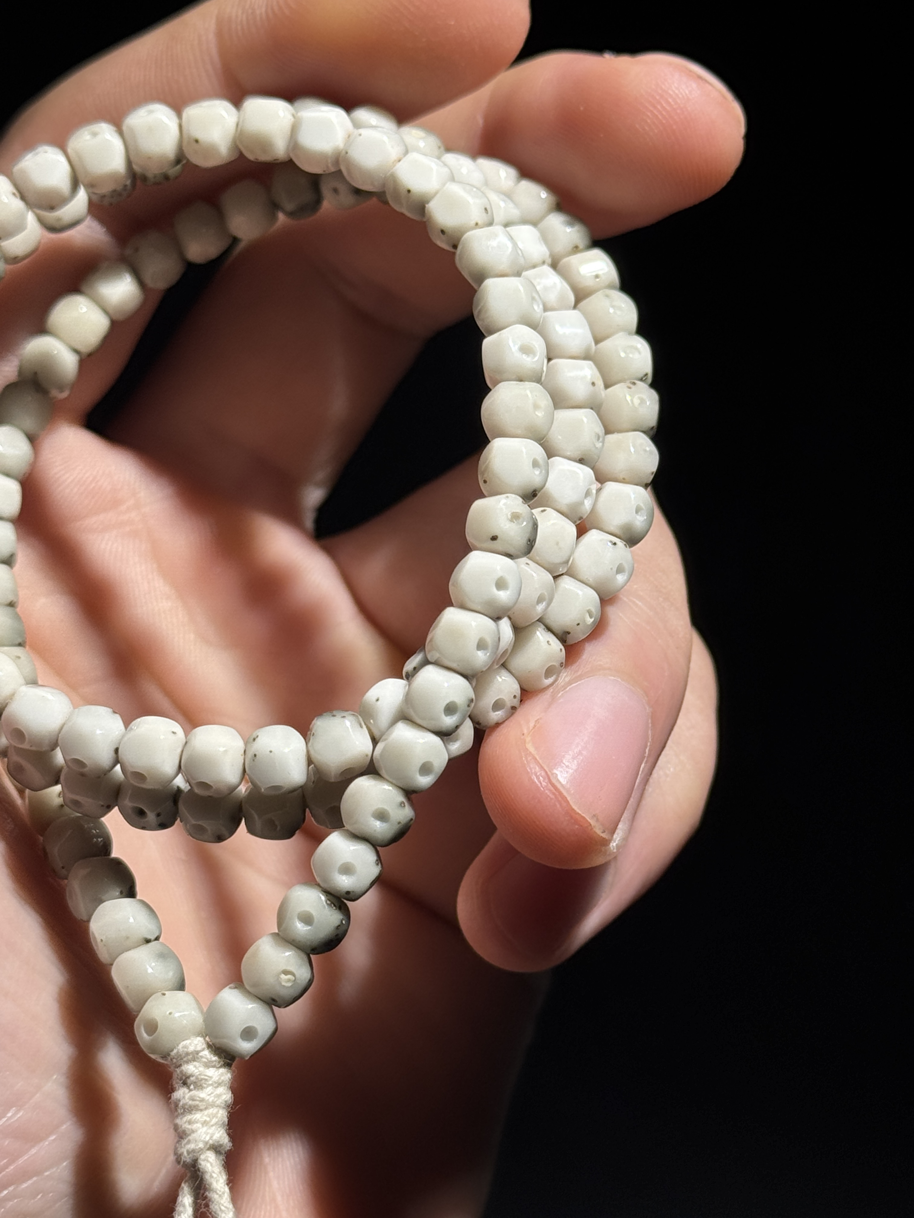 星月菩提6改绿背大切面无相108（120颗）镜面抛光