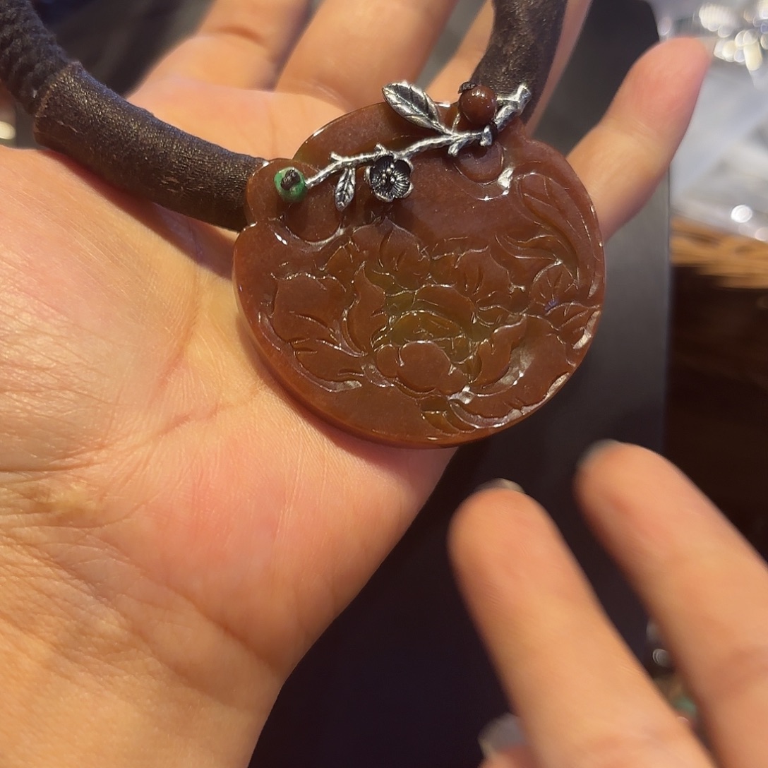 翡翠未镶嵌颈饰原创