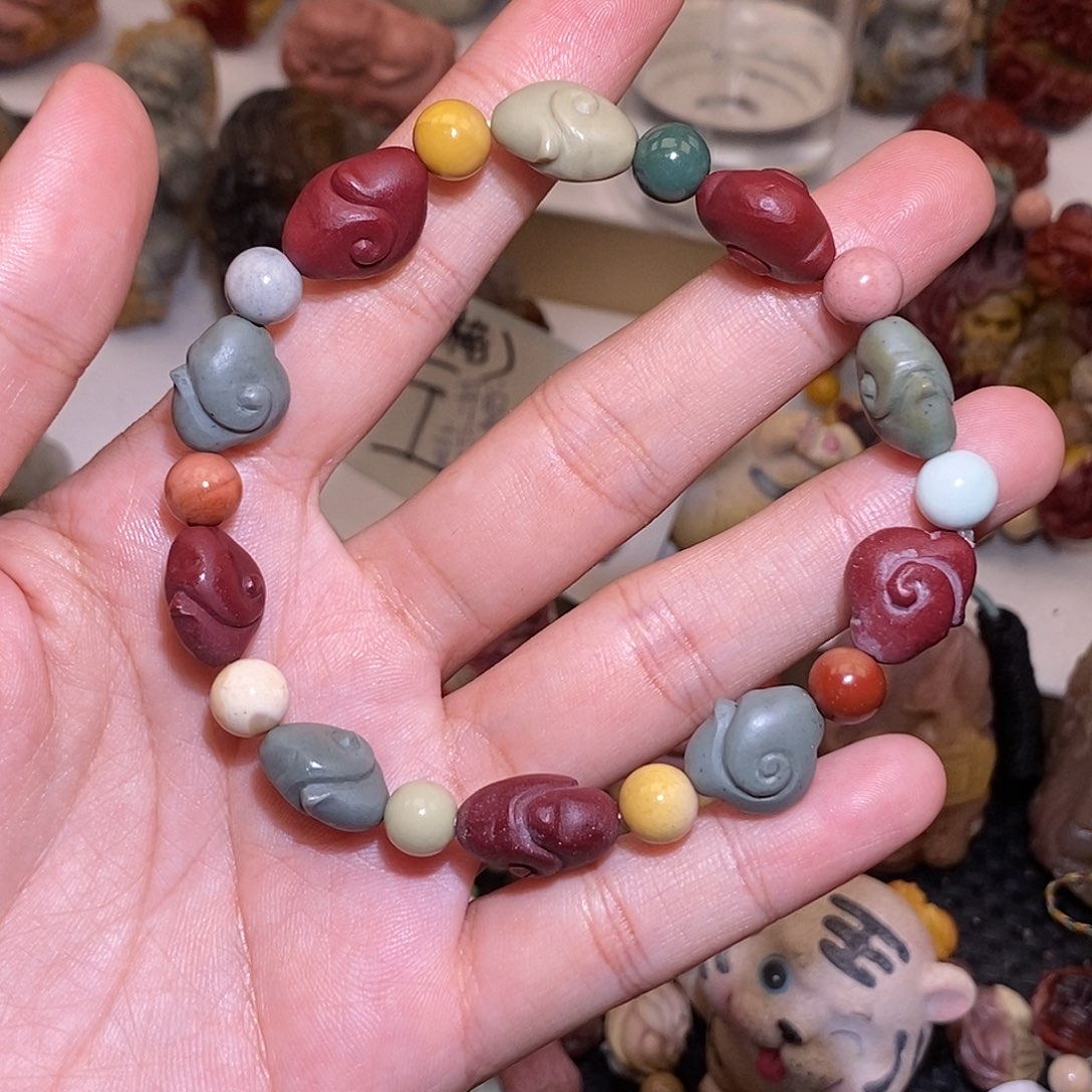 石英质玉（阿拉善玉）未镶嵌手链