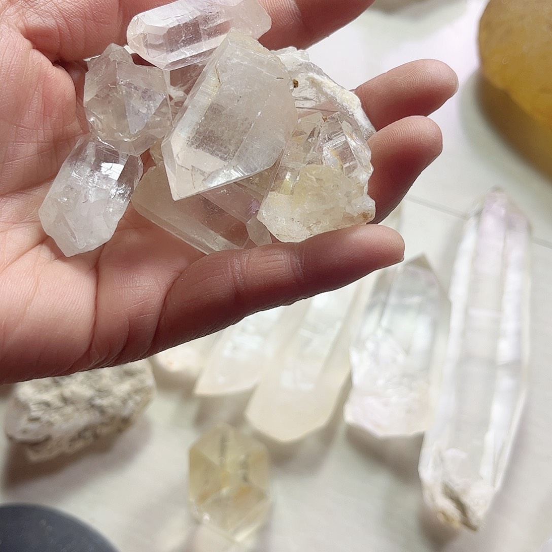 水晶天然水晶原石未镶嵌千**创