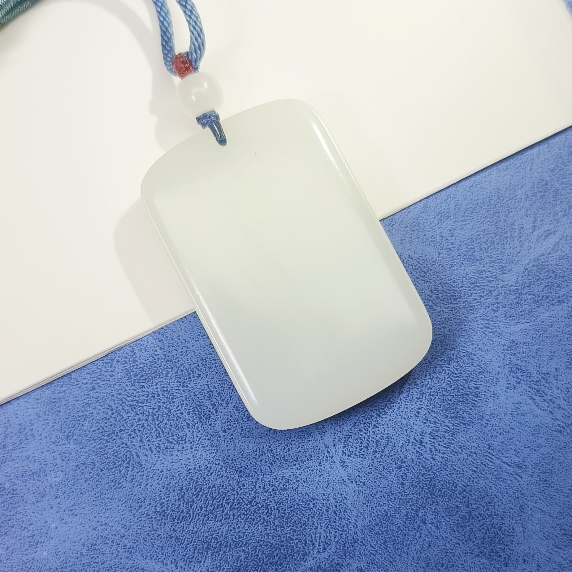 和田玉无事牌巴沙一级白羊脂玉35牌精品特价款