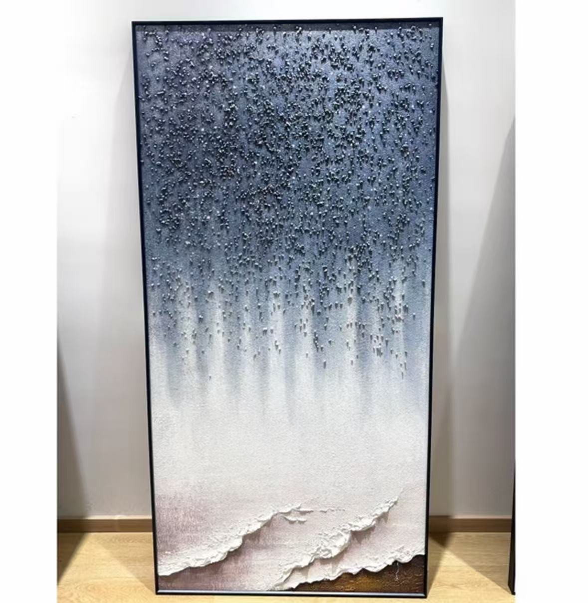 YH03星辰大海抽象肌理油画客厅沙发背景墙玄关装饰画