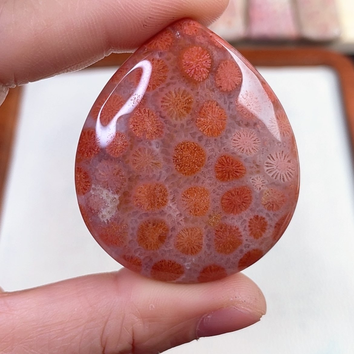 【闪购商品】硅化玉颈饰未镶嵌红**开