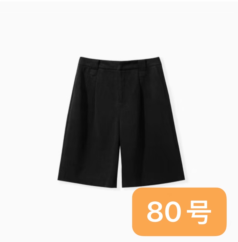 （80号）   喵喵-D309-2025-夏季新款2个拉链口袋带字母时尚短裤