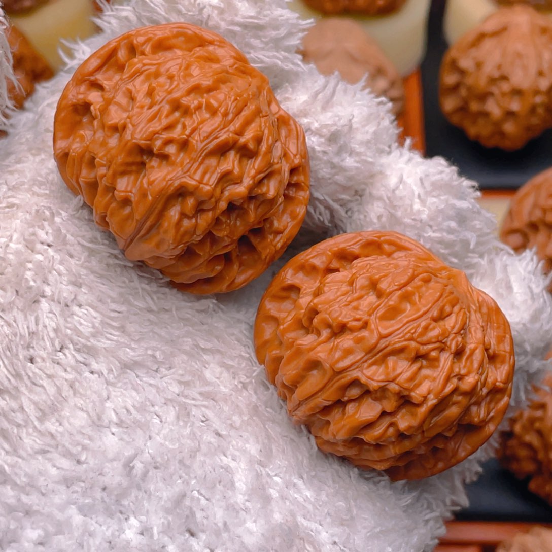 文玩核桃把件43磨盘