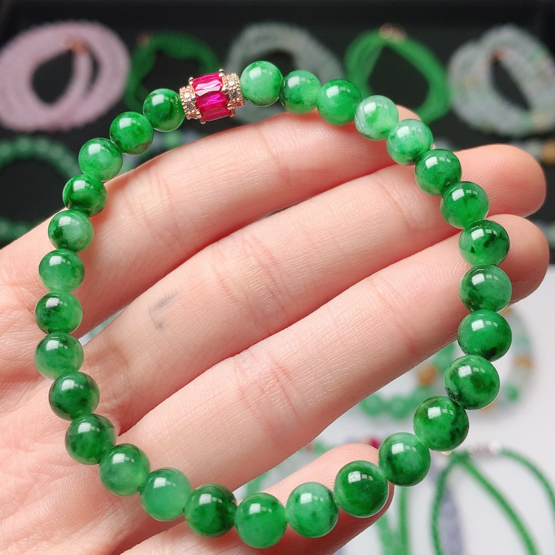 用***0翡翠未镶嵌手链翡翠