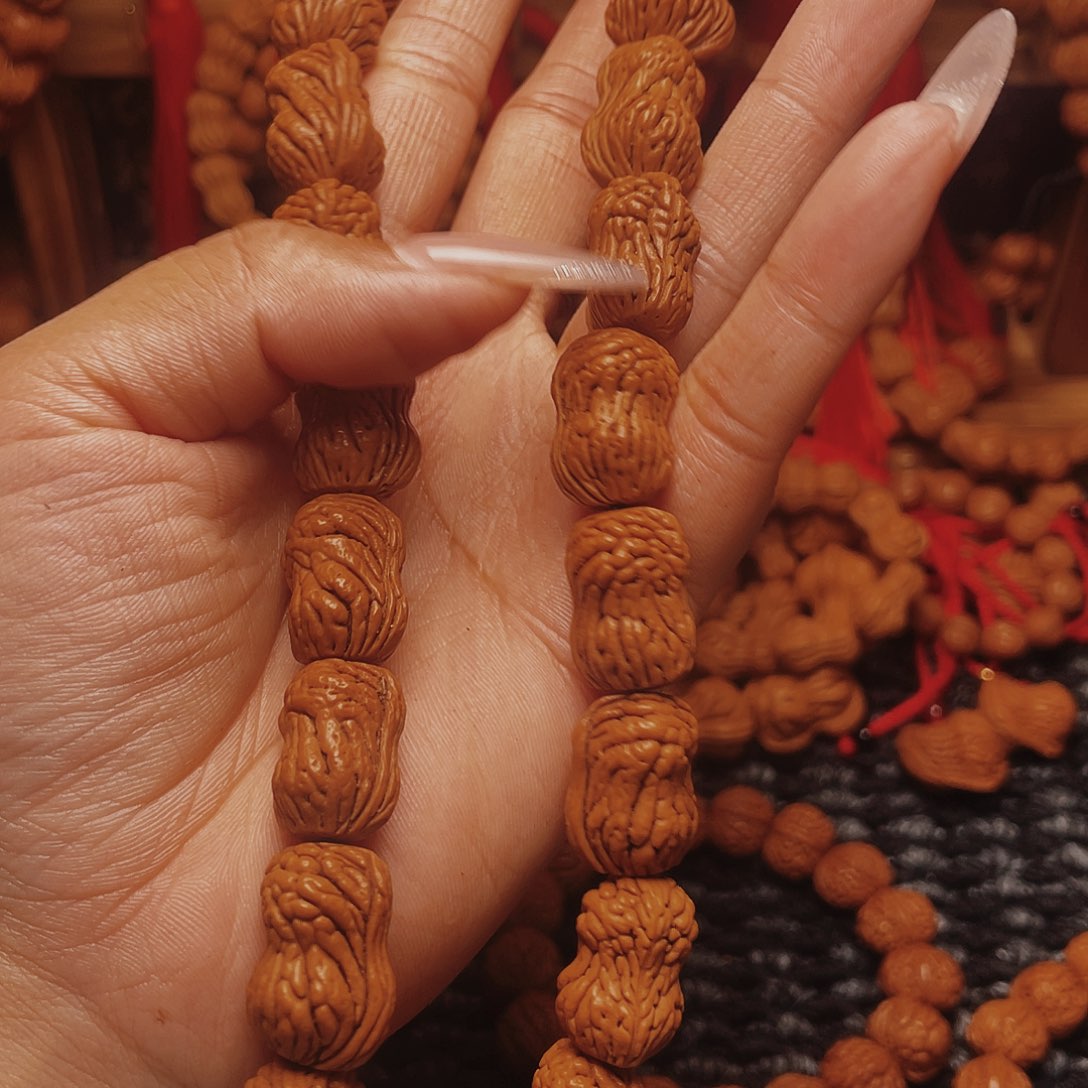 枯***梦吊坠桃核龙纹桃枭挂件