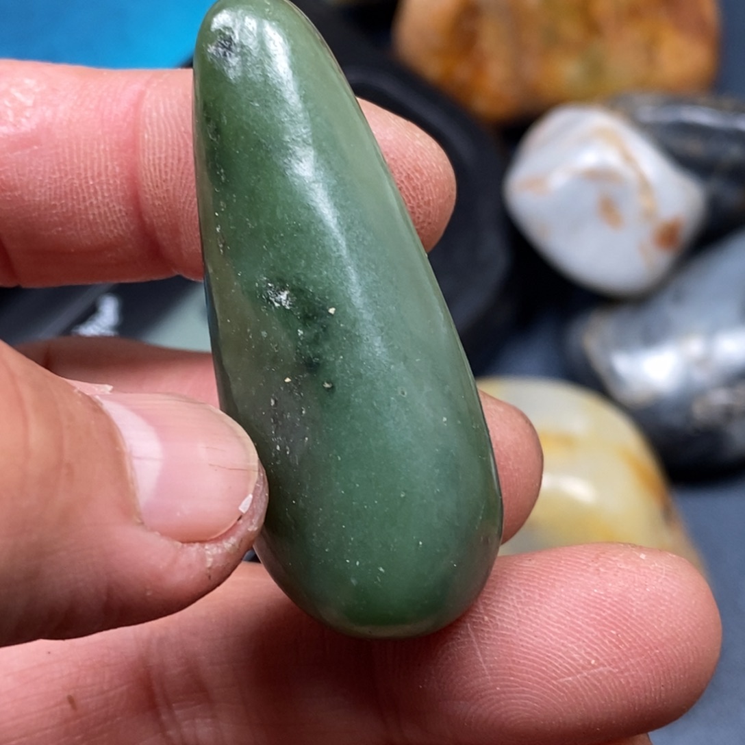 和田玉挂件铂Pt950镶嵌