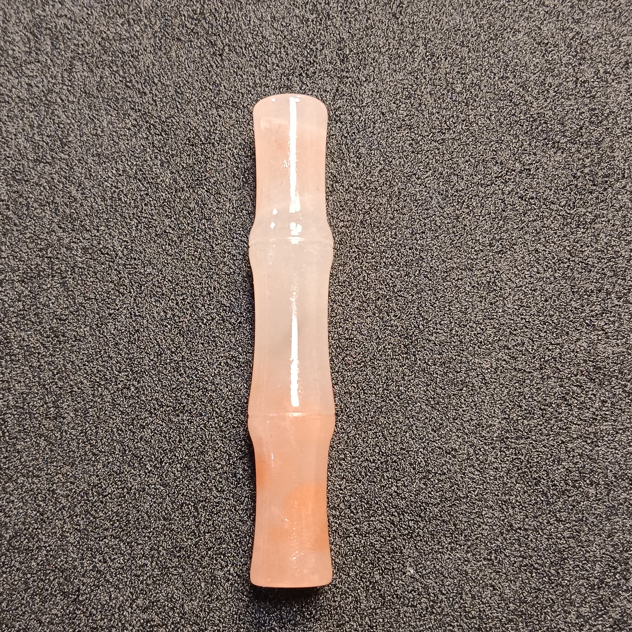 天然桃花粉竹节吊坠挂件节节高升男女款玉坠项链1厘米包刻字