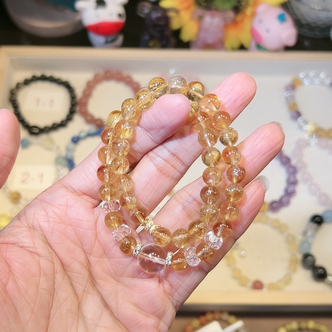 【闪购商品】水晶手串未镶嵌黄