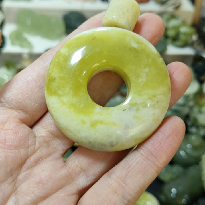 岫玉平安扣未镶嵌