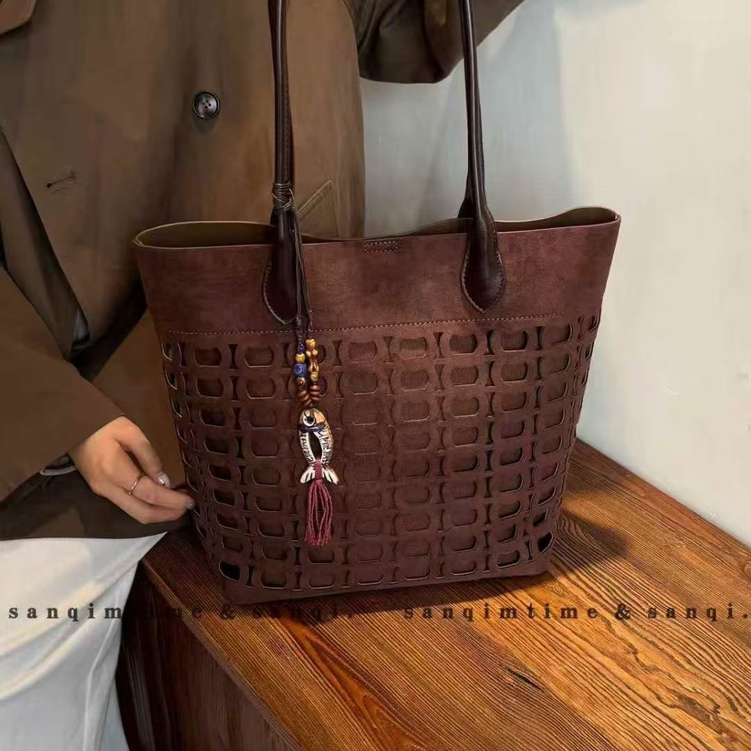 【予你甄选】2025新款sanqi镂空托特包爆款百搭时尚洋气托特包