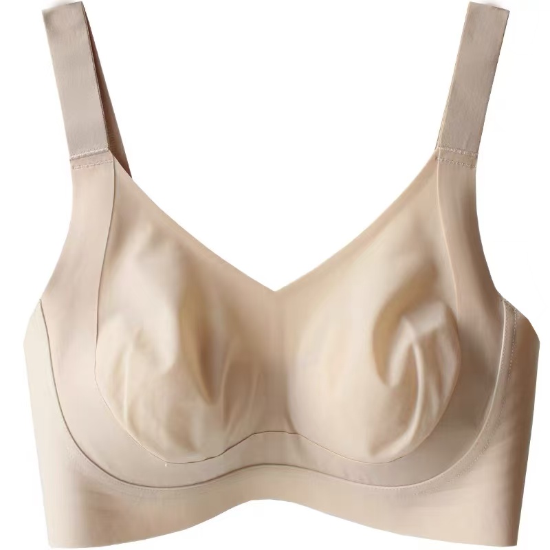 夏季爆款超薄透气兔耳朵大胸显小无痕无钢圈内衣魔力挺胸罩