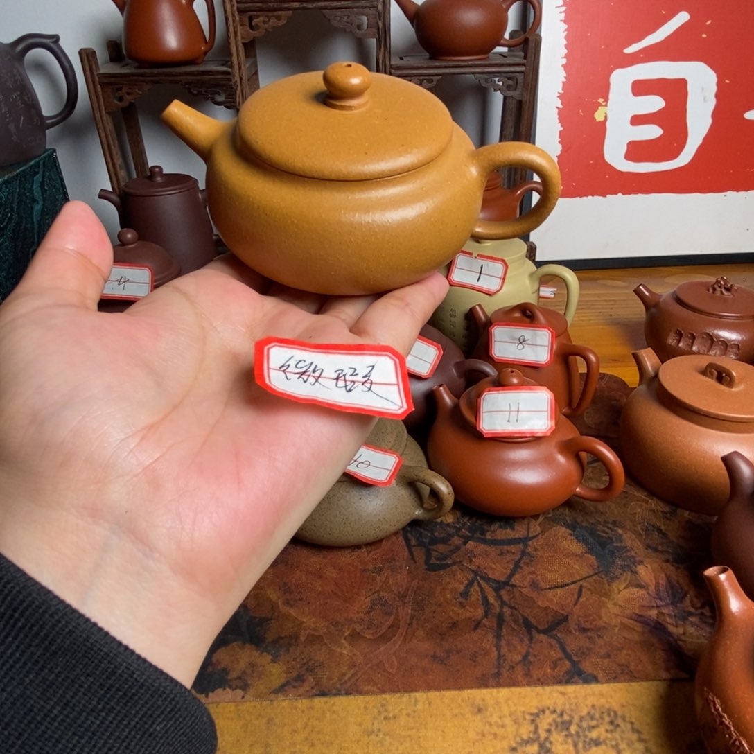 微瑕扁石 半手工紫砂