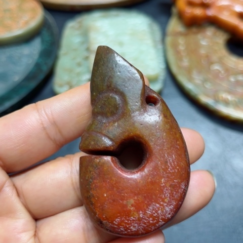 吊坠白玉菩提把件